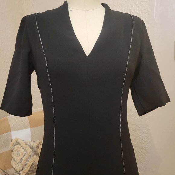 Mango black xs us 2 midi dress - Picture 3 of 6